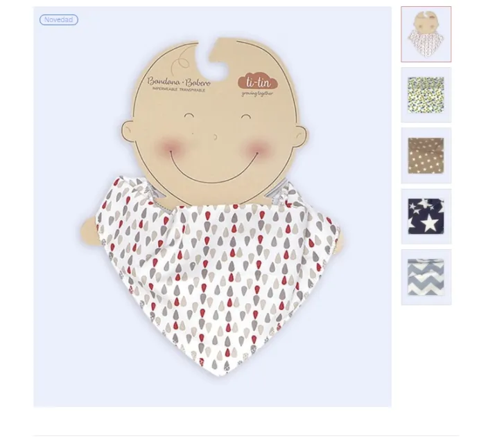 Babero Pañuelo Impermeable Velcro